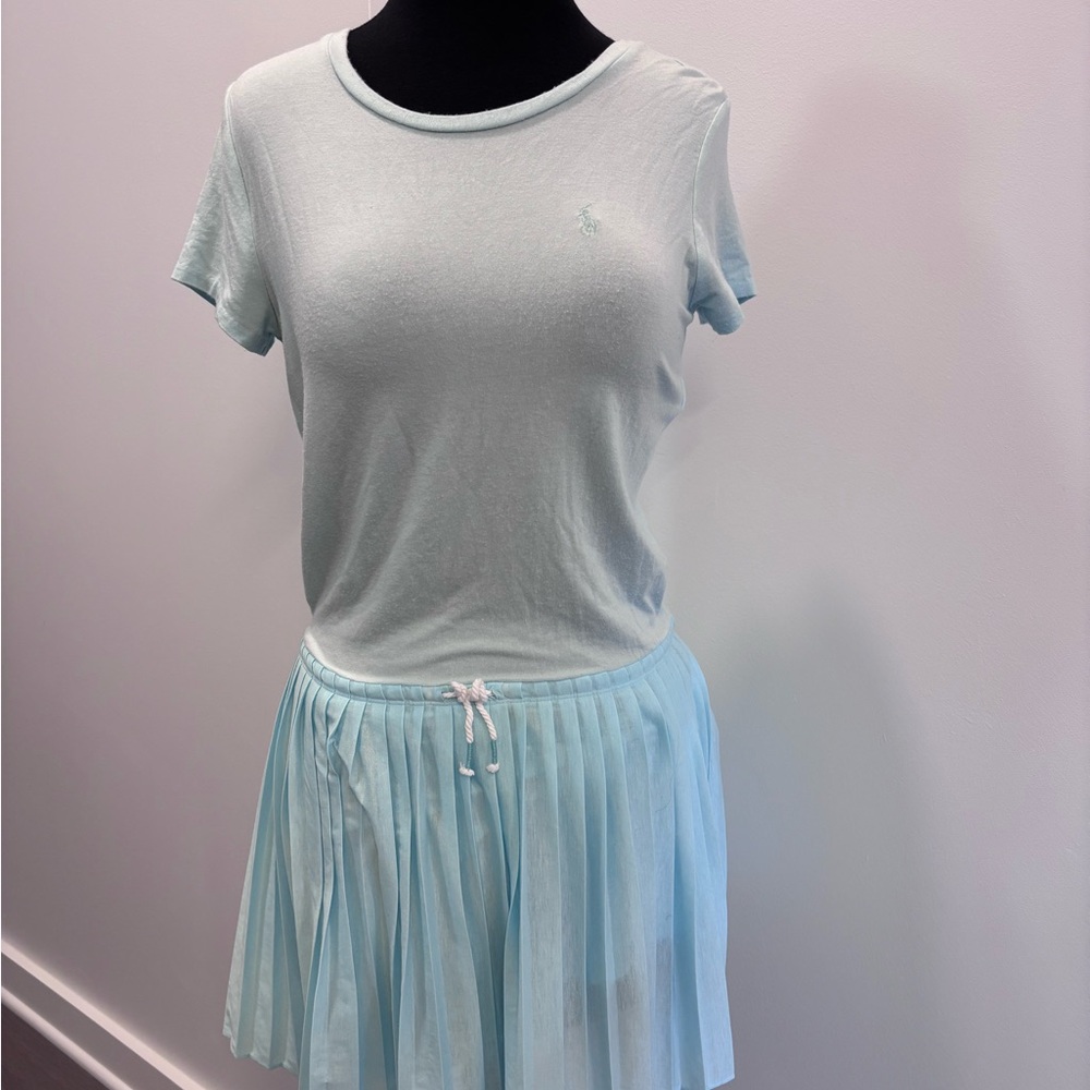 Polo Ralph Lauren Light Blue Skater Skirt Dress